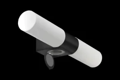 Cosenza dobbel baderomslampe med stikkontakt