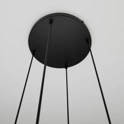 Cosmo rondell takpendel 4 lys - Svart/Multifarget