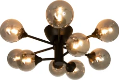 Cosmos taklampe - Svart/røykfarget