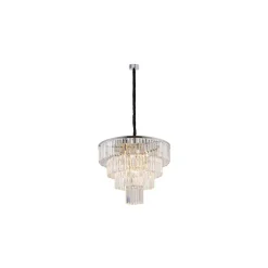 Cristal Lysekrone L - Sølv