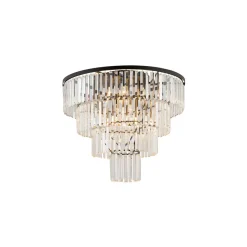 Cristal taklampe L - Svart