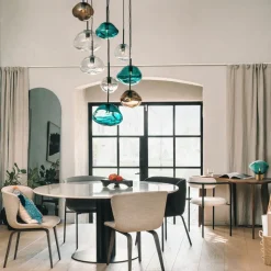 Crystal Stone Ø35 - Blågrønn / Svart