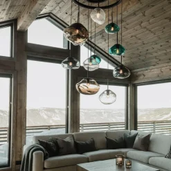 Crystal Stone Ø35 - Blågrønn / Svart