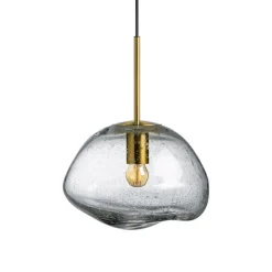 Crystal Stone Ø30 - Klar m/Soda / Messing