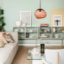 Crystal Stone Ø25 - Morgenrød / Messing