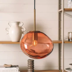 Crystal Stone Ø35 - Morgenrød / Messing