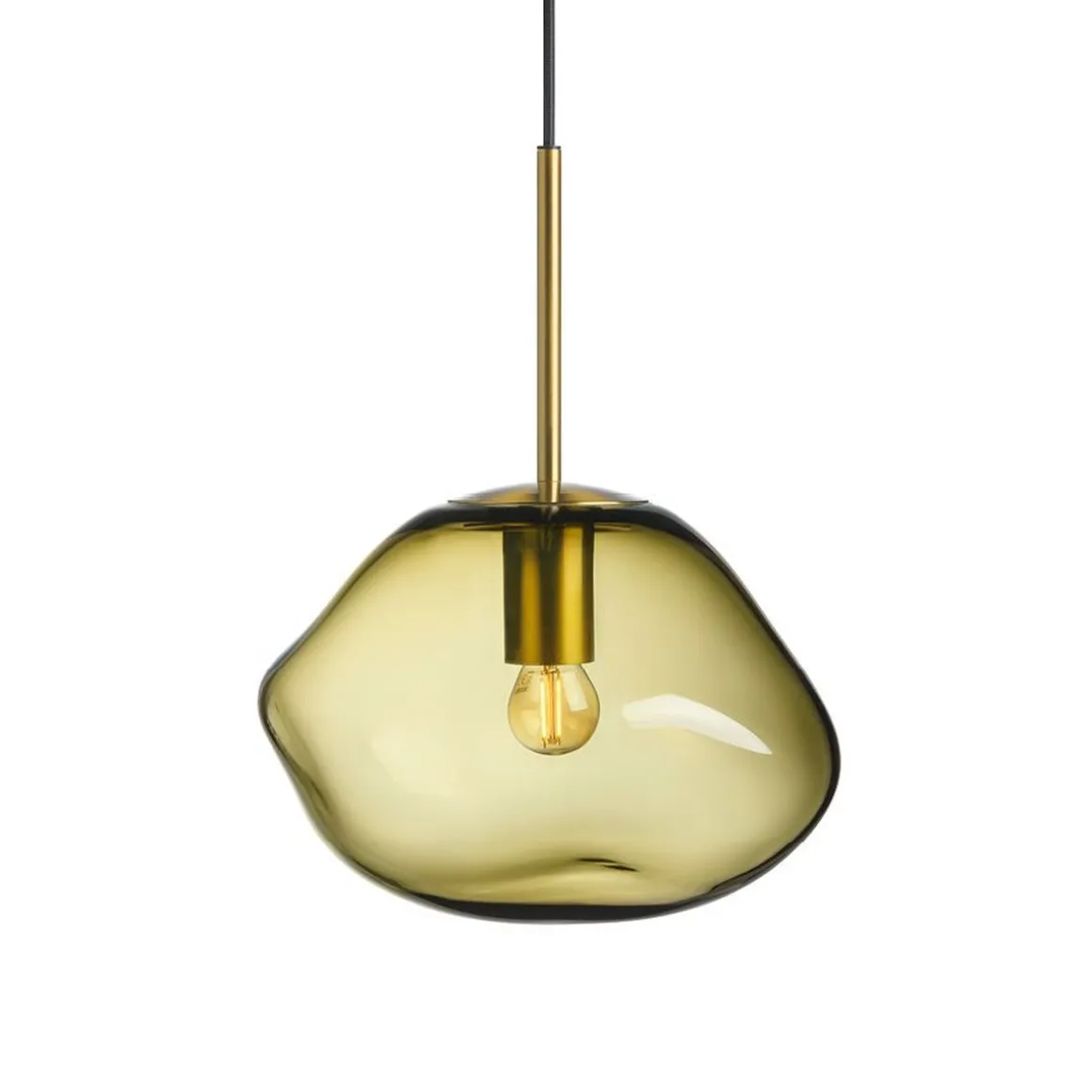 Crystal Stone Ø30 - Oliven / Messing