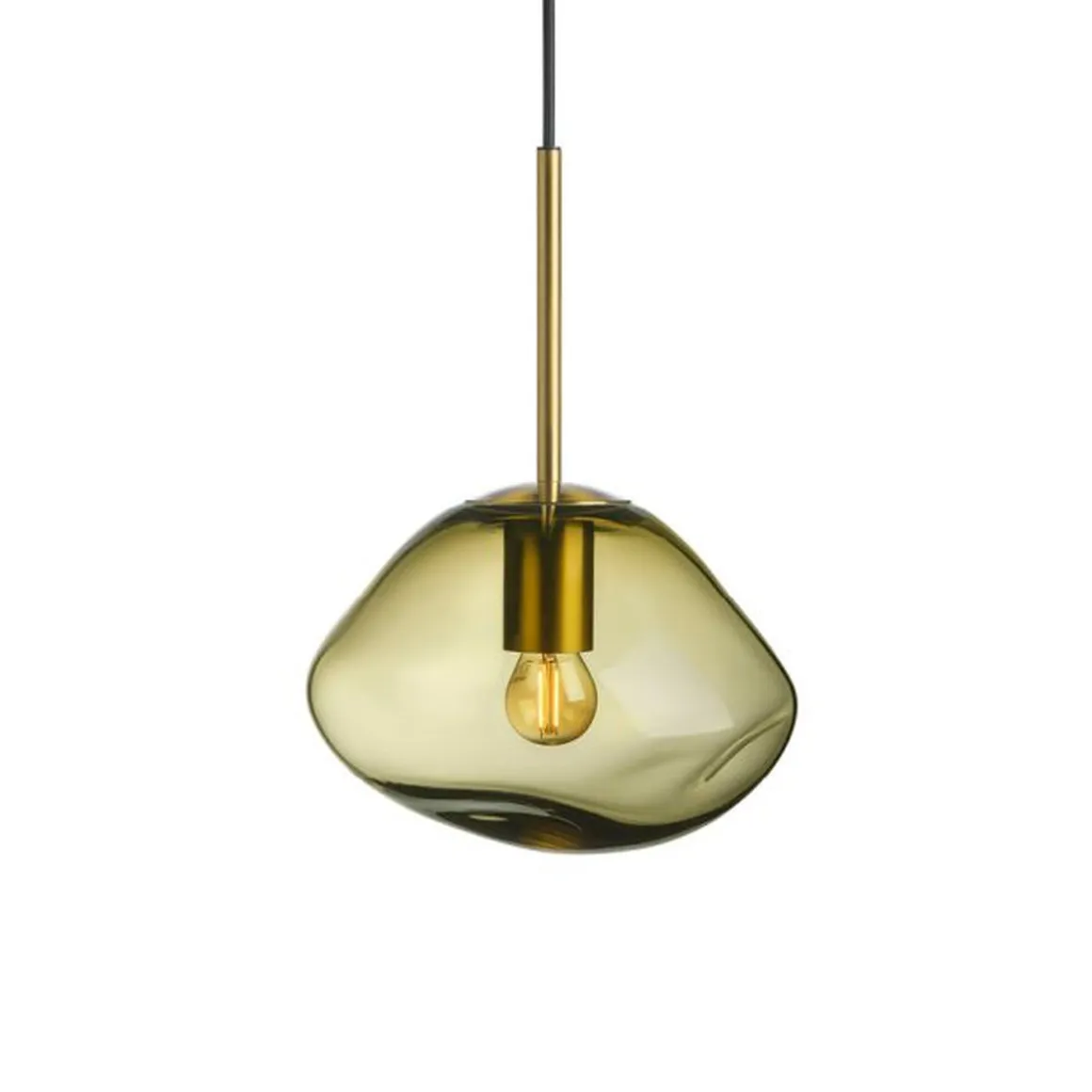 Crystal Stone Ø25 - Oliven / Messing