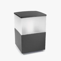 Cubik pullert/portstolpe stor - Mørk grå