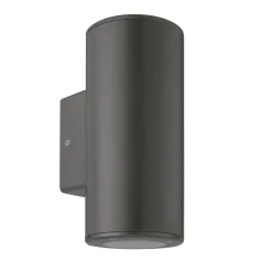 Cylindro duo vegglampe opp/ned utendørs IP54 - Grafitt grå