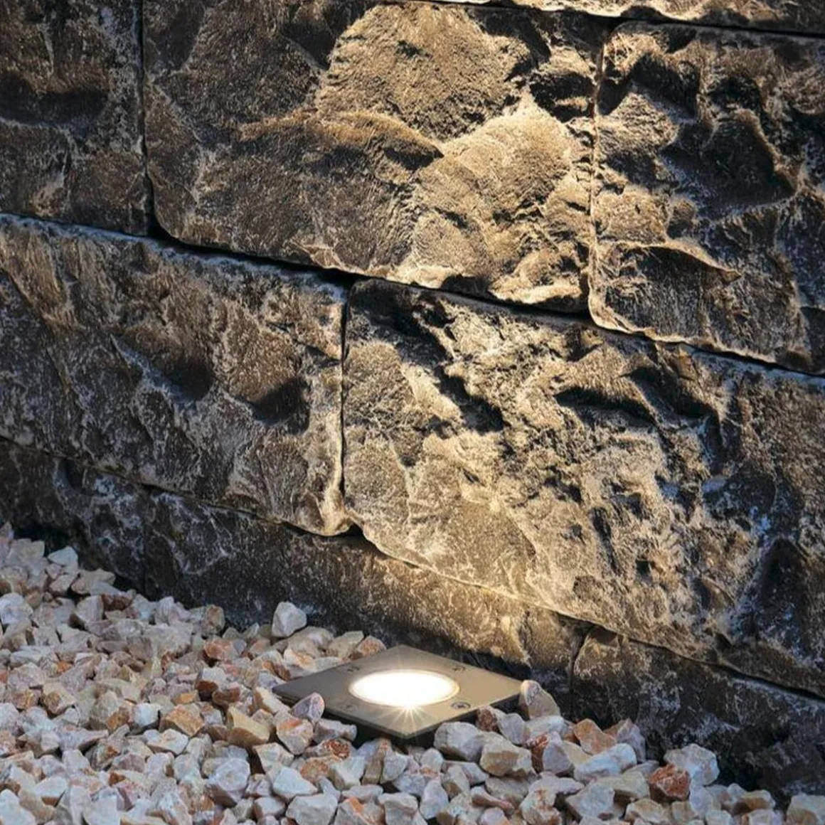 Dasar 115 firkantet nedfellbar uplight GU10 IP67