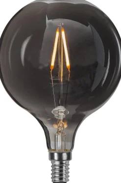 Decoration Globe smoke 95mm, dimbar E14 1,4W - Smoke