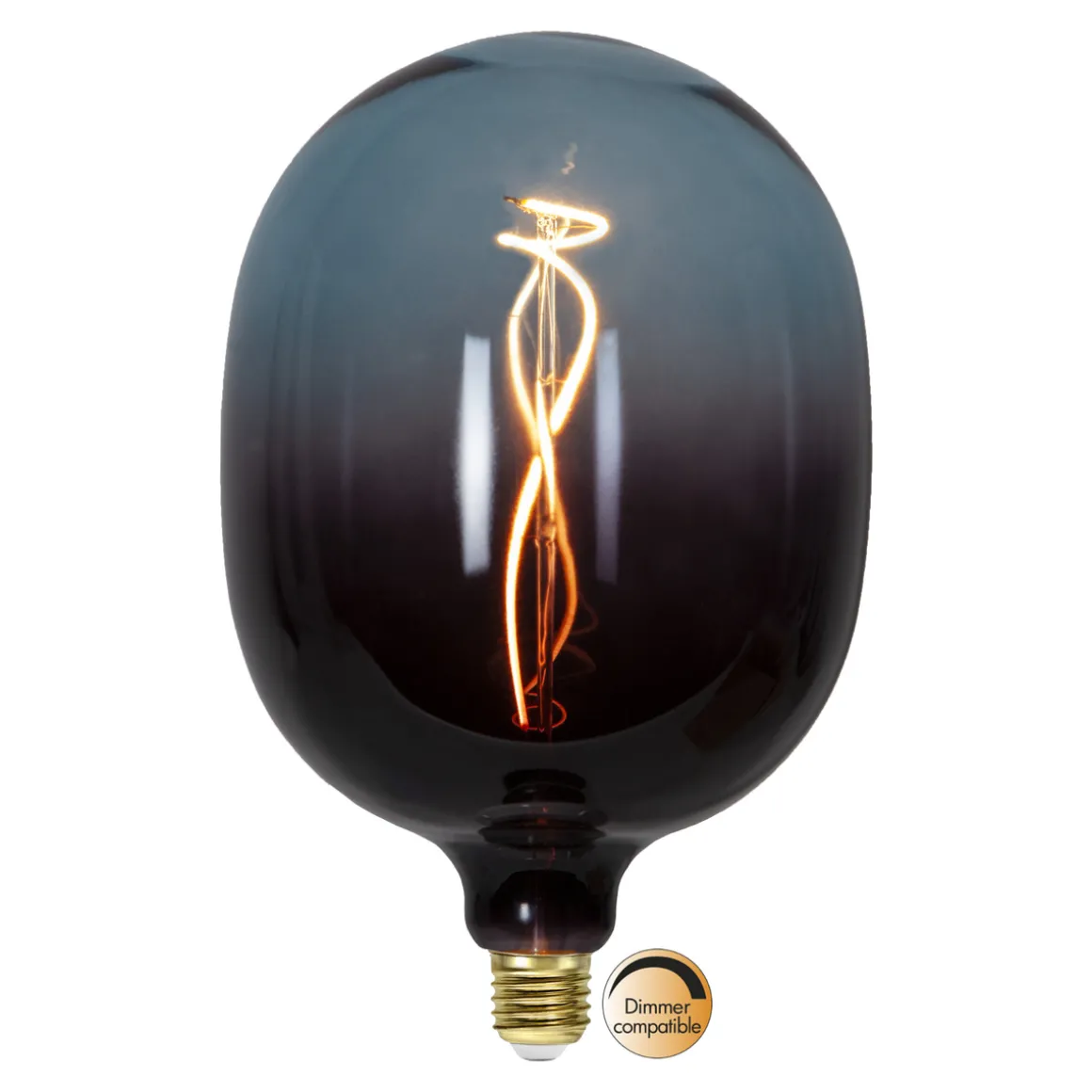 Dekorpære blå 4W dimbar - 175 mm