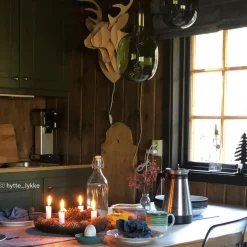 Dekorpære blå 4W dimbar - 175 mm