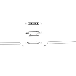 Designline sentertilkobling - Hvit