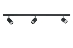 Designline Tube komplett 1 meter spotskinne med 3 spotter GU10 - Svart