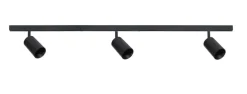 Designline Tube Pro komplett 1.9 meter spotskinne med 3 spotter GU10 - Svart