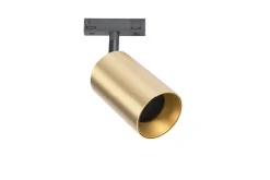 Designline Tube Pro komplett 1.9 meter spotskinne med 4 spotter GU10 - Svart/Messing