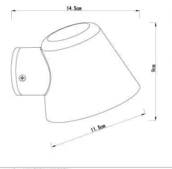 Dingo vegglampe utendørs IP44 GU10