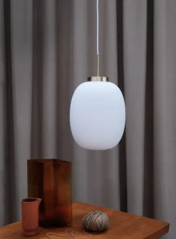 DL39 takpendel - Messing/Opal glass