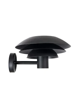 DL31 utendørs vegglampe IP44 - Svart