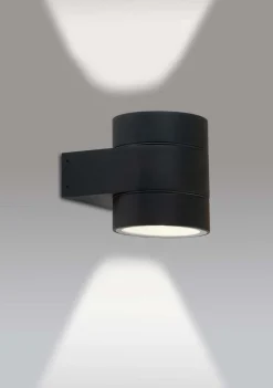 Dolio W90 vegglampe utendørs opp/ned 2x4,2W 3000K IP65 Dimbar - Svart