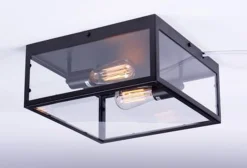 Dovre taklampe 36x36cm - Svart