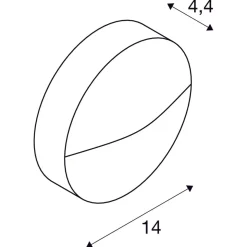 Downunder round vegglampe utendørs 4,3W 3000/4000 Kelvin IP65