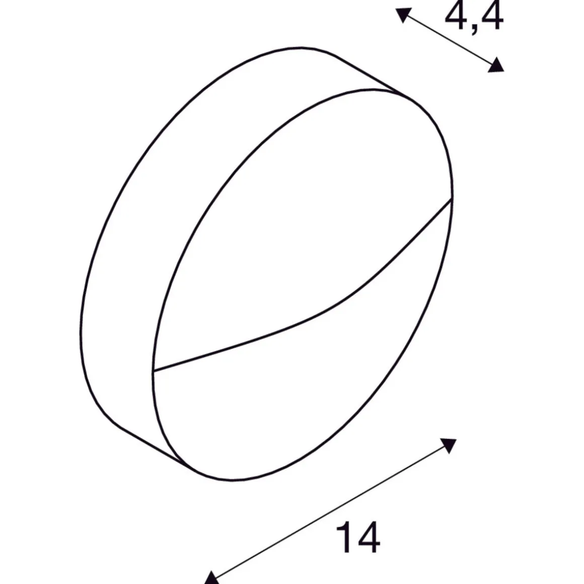 Downunder round vegglampe utendørs 4,3W 3000/4000 Kelvin IP65