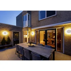 D-ring 16 cm vegglampe utendørs 7,5W 2700/3000 kelvin IP65 - dimbar