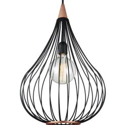 Drops takpendel 38 - Svart/mørk-tre