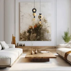 Drops wood E takpendel - Svart/Trefarget