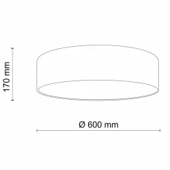 Earth taklampe 60 cm