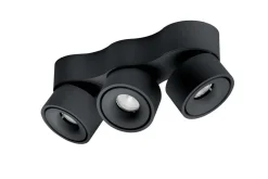 Easy W3100 Triple takspot 3x10W 2700K Dimbar Hull for ledning - Svart