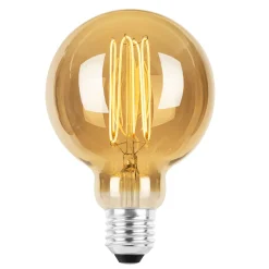 Ecolux E27 ultra tynn spiral filament 4W 2200K 95 mm dimbar - Amber