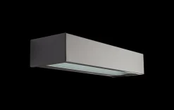 Edge direct vegglampe ned 10W 2700 Kelvin dimbar IP65 - Grafitt