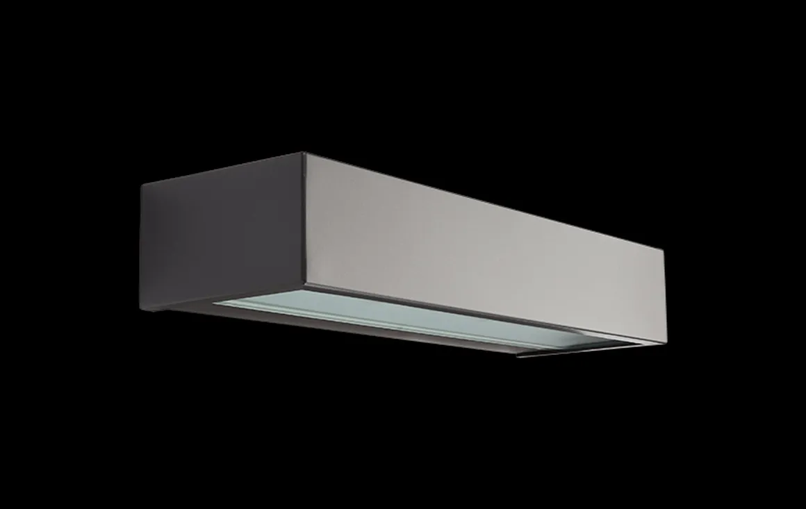 Edge direct vegglampe ned 10W 2700 Kelvin dimbar IP65 - Grafitt
