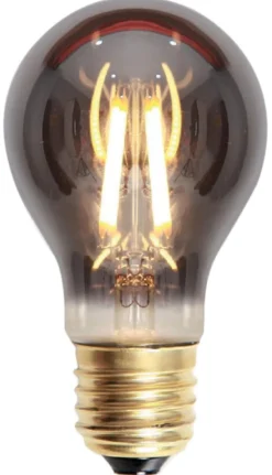 Edison E27 Filament LED 4W 2200K 60mm dimbar - Røykfarget