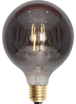 Edison E27 globe filament 4W 2200K 125 mm dimbar - Røykfarget