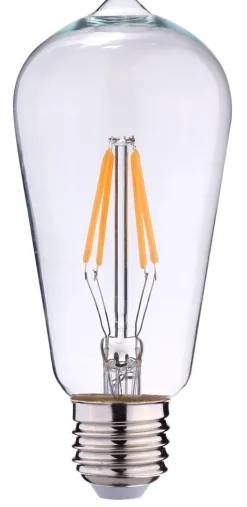 Edison lanterne klar filament E27 6W LED - 3 step dim