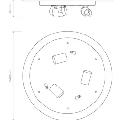 Elba Round 450 taklampe