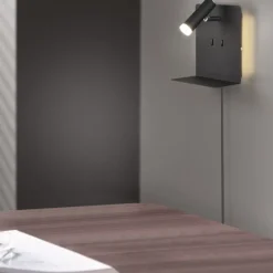 Element vegglampe - Svart