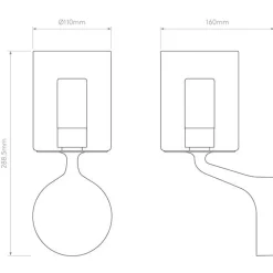 Elena vegglampe IP44