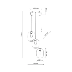 Elio takpendel 3-lys