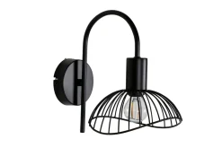 Elsa buet vegglampe - Svart