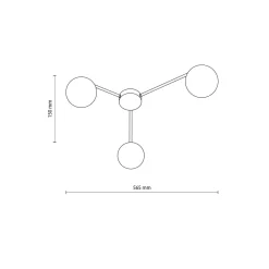 Elton taklampe 3-lys