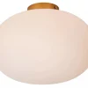 Elysee taklampe 38 cm - Opal/Gullfarget
