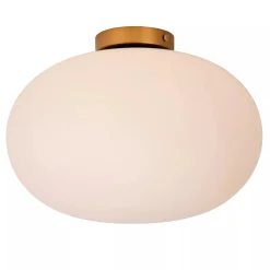 Elysee taklampe 38 cm - Opal/Gullfarget