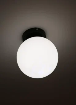 Emrik taklampe - Svart/Opal