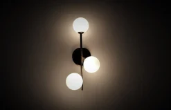 Emrik vegg/tak lampe - Svart/Opal